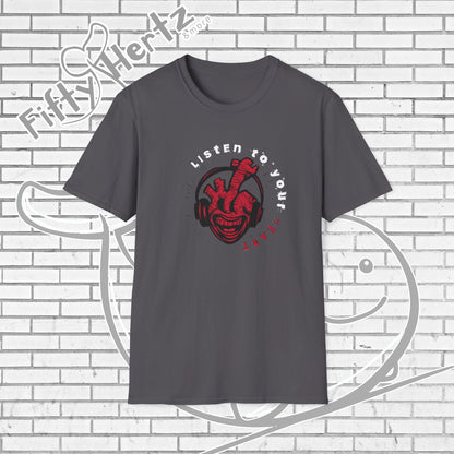 Listen to Heart (Dark) Unisex T-Shirt