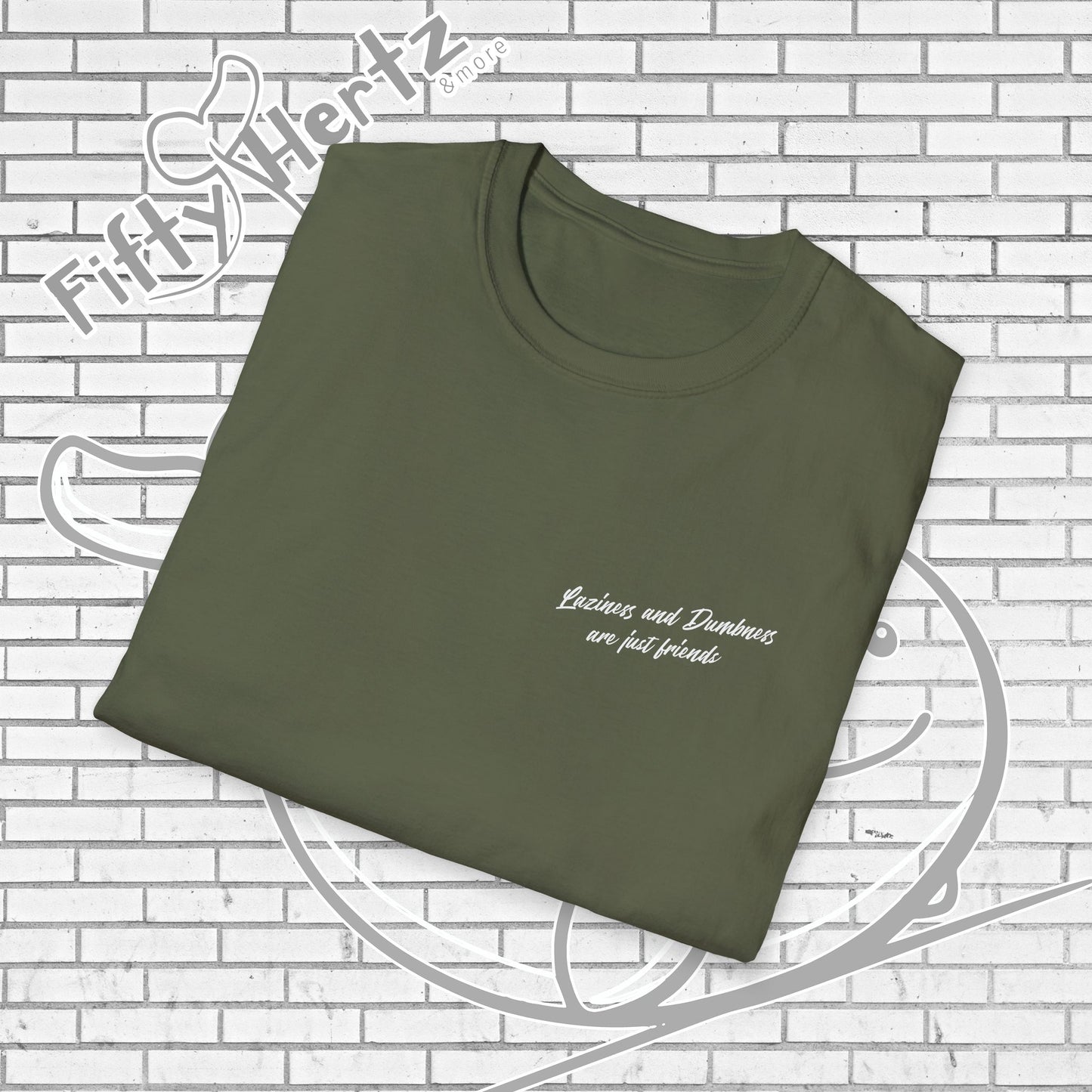 Laziness & Dumbness (Dark) Unisex T-Shirt