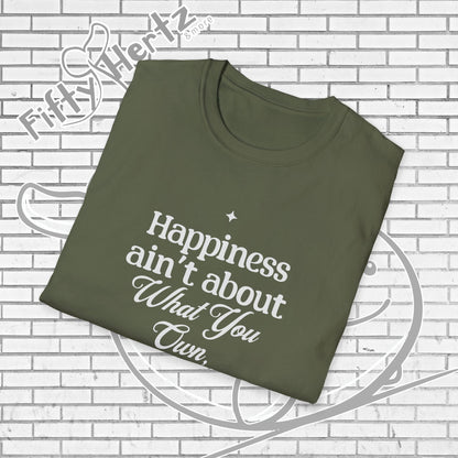 Happiness=let-go (Dark) Unisex T-Shirt