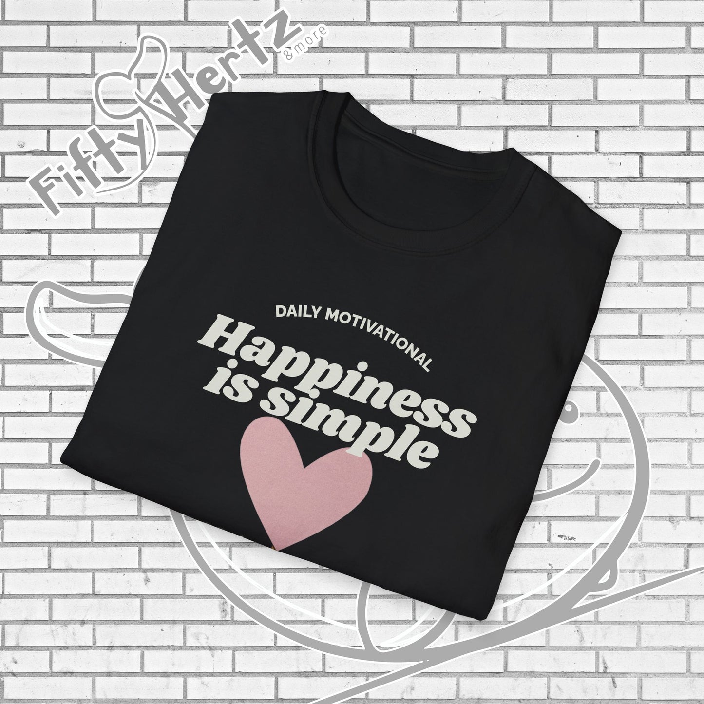 Simple Happiness (Dark) Unisex T-Shirt