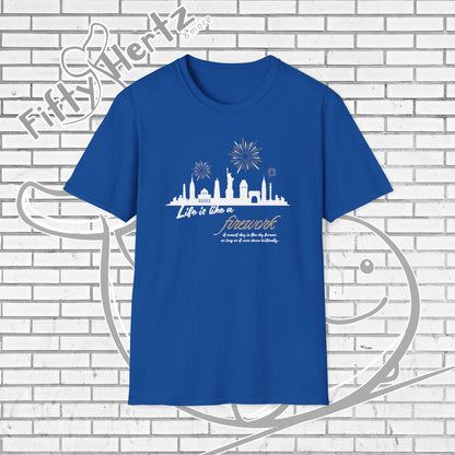 NYC firework (Dark) Unisex T-Shirt