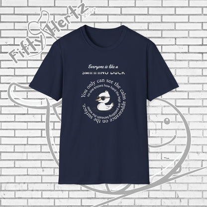 Swimming Duck (Dark) Unisex T-Shirt