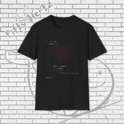 Coding for LOVE (Dark) Unisex T-Shirt