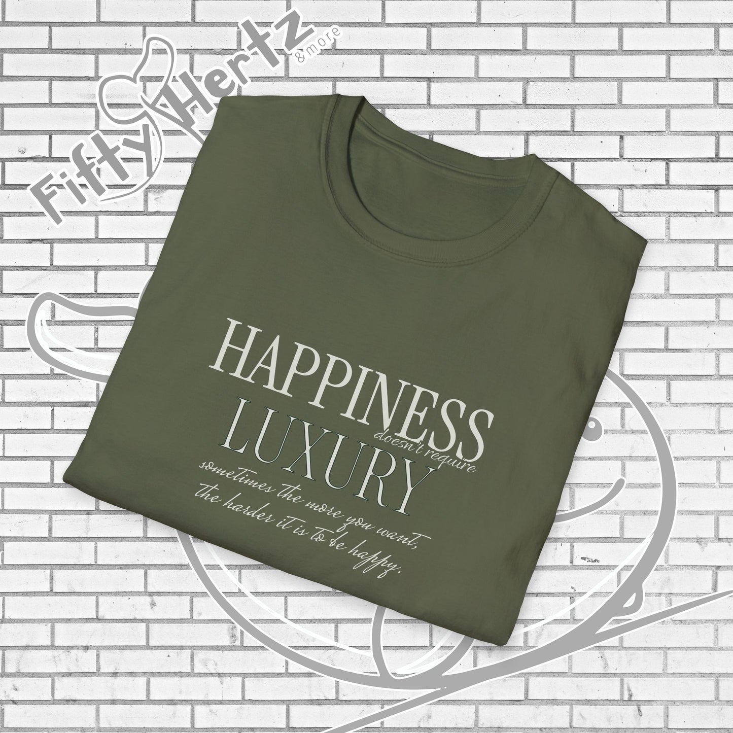 Happiness isn't LUXURY (Dark) Unisex T-Shirt