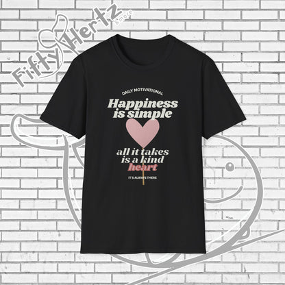 Simple Happiness (Dark) Unisex T-Shirt