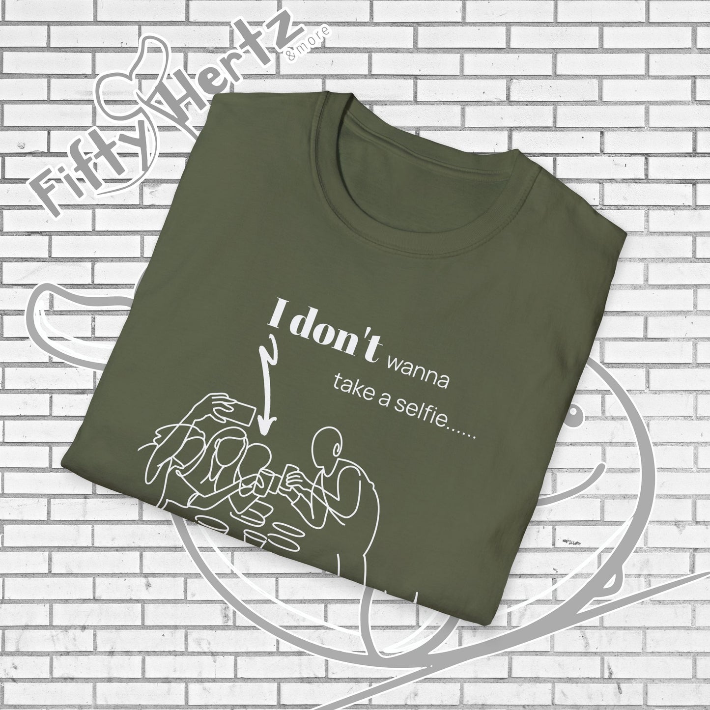 No Selfie (Dark) Unisex T-Shirt