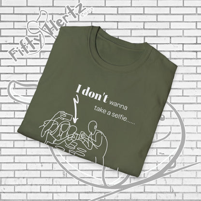 No Selfie (Dark) Unisex T-Shirt