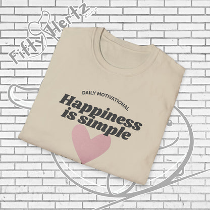 Simple Happiness (Light) Unisex T-Shirt