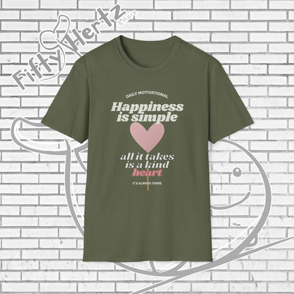 Simple Happiness (Dark) Unisex T-Shirt