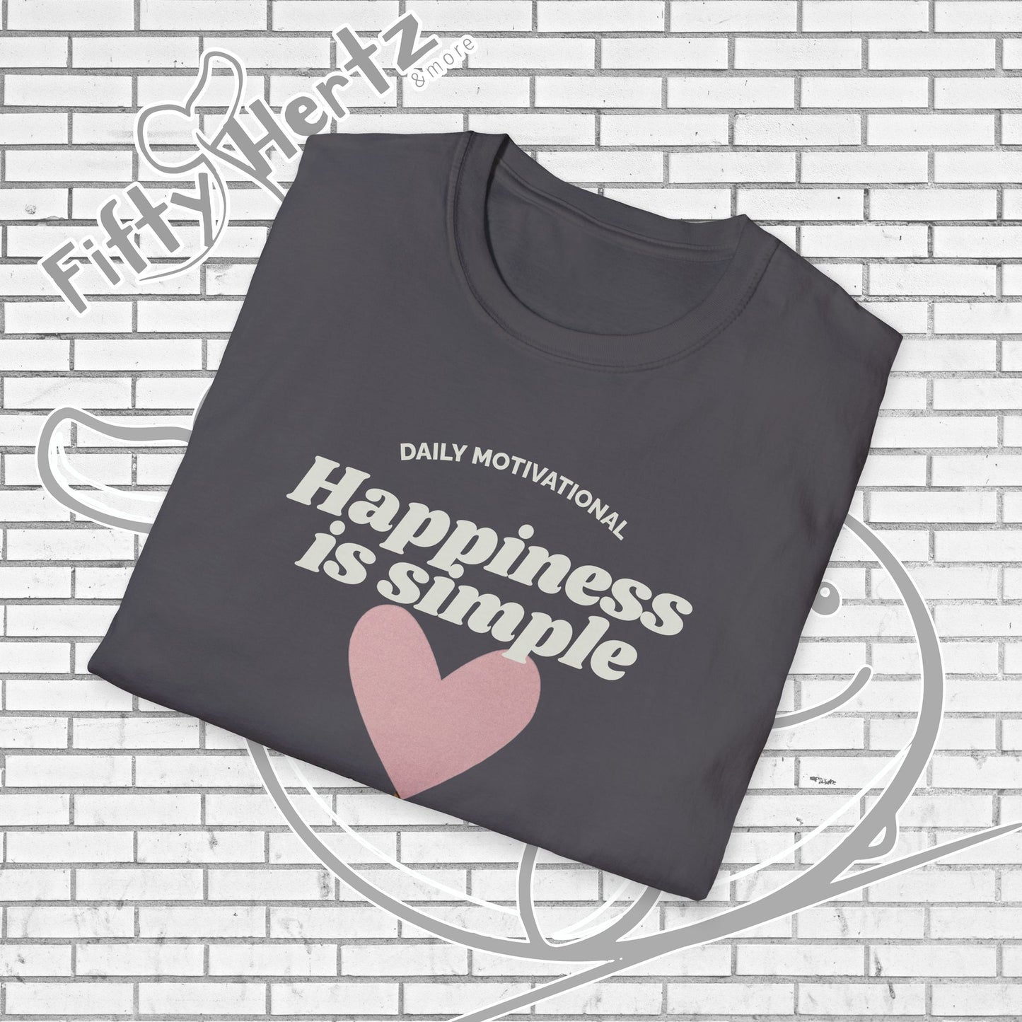 Simple Happiness (Dark) Unisex T-Shirt