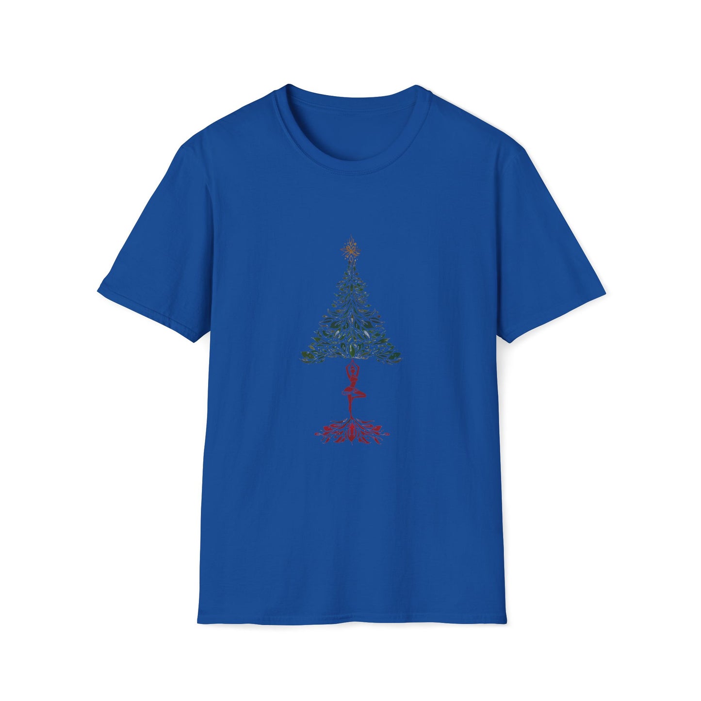 Christmas tree POSE 100% COTTON T-shirt
