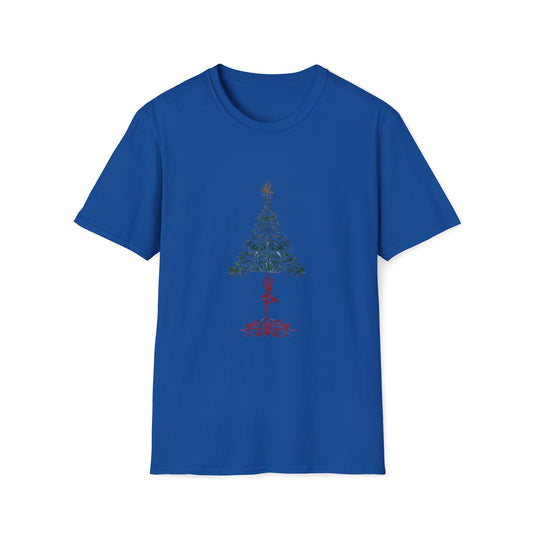 Christmas tree POSE 100% COTTON T-shirt