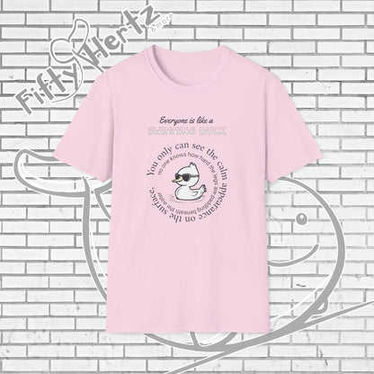 Swimming Duck (Light) Unisex T-Shirt