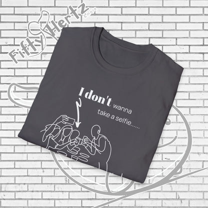 No Selfie (Dark) Unisex T-Shirt