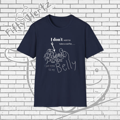 No Selfie (Dark) Unisex T-Shirt