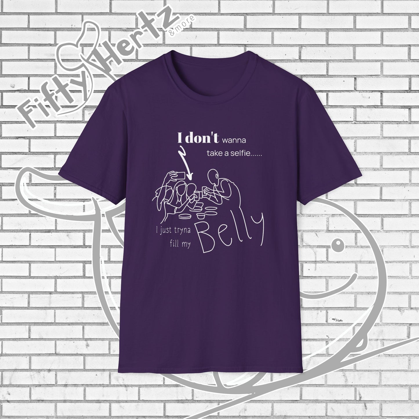 No Selfie (Dark) Unisex T-Shirt
