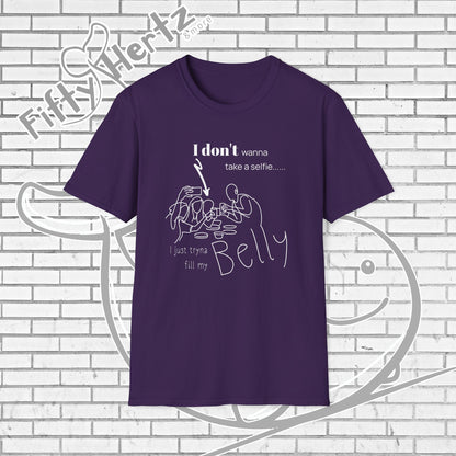 No Selfie (Dark) Unisex T-Shirt