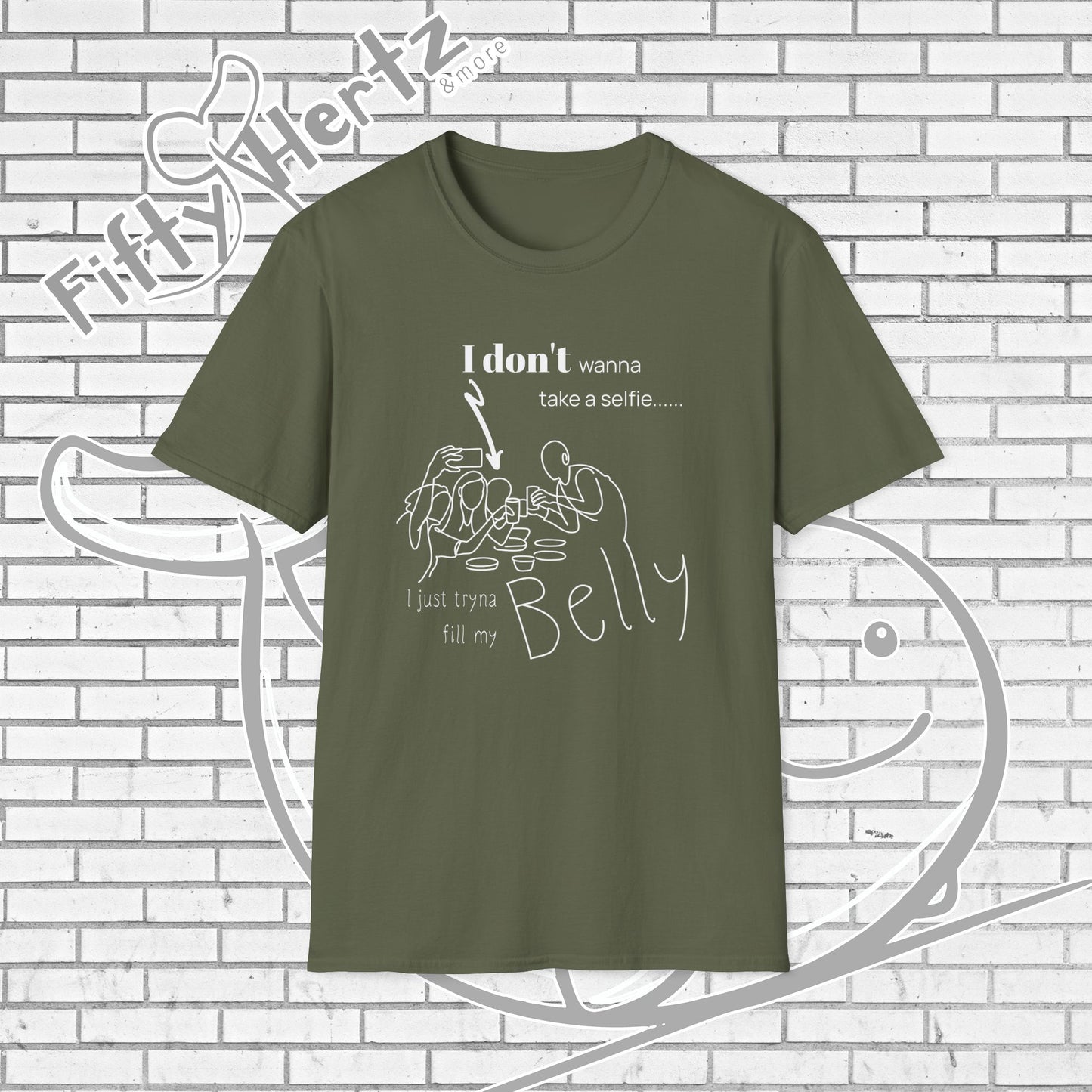 No Selfie (Dark) Unisex T-Shirt