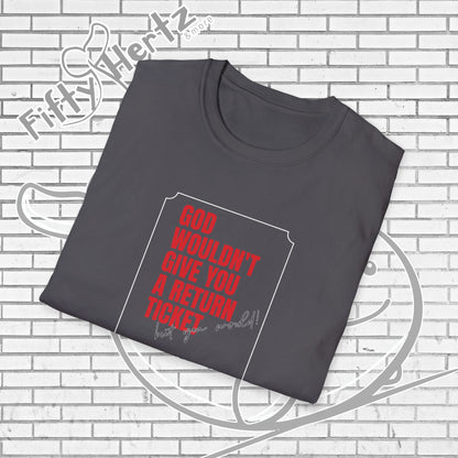 Return Ticket (Dark) Unisex T-Shirt