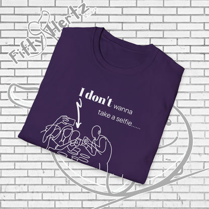 No Selfie (Dark) Unisex T-Shirt