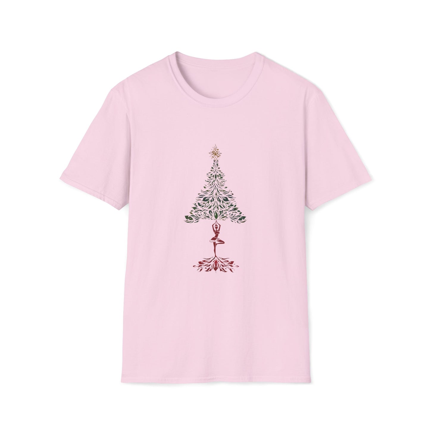 Christmas tree POSE 100% COTTON T-shirt