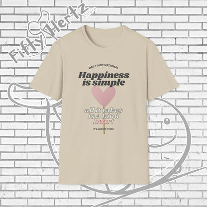 Simple Happiness (Light) Unisex T-Shirt