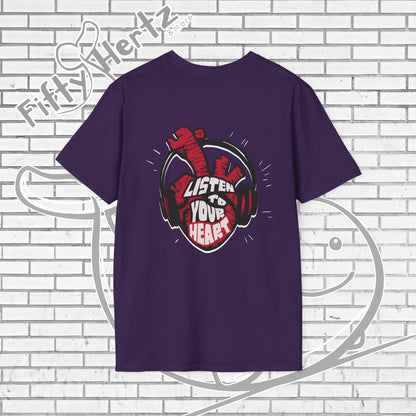 Listen to Heart (Dark) Unisex T-Shirt