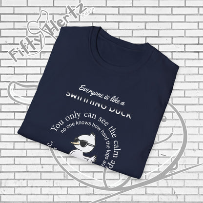 Swimming Duck (Dark) Unisex T-Shirt