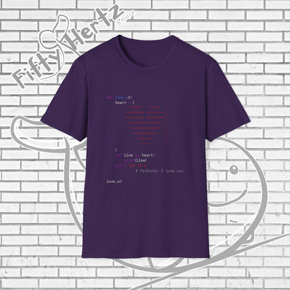 Coding for LOVE (Dark) Unisex T-Shirt