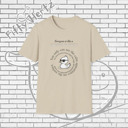 Swimming Duck (Light) Unisex T-Shirt