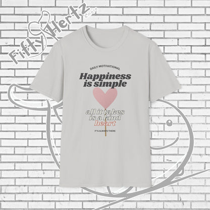 Simple Happiness (Light) Unisex T-Shirt
