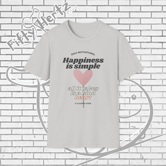Simple Happiness (Light) Unisex T-Shirt