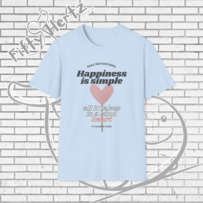 Simple Happiness (Light) Unisex T-Shirt