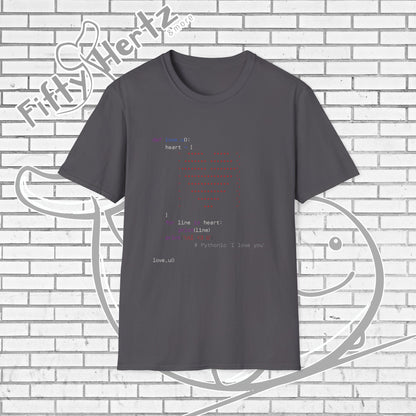Coding for LOVE (Dark) Unisex T-Shirt