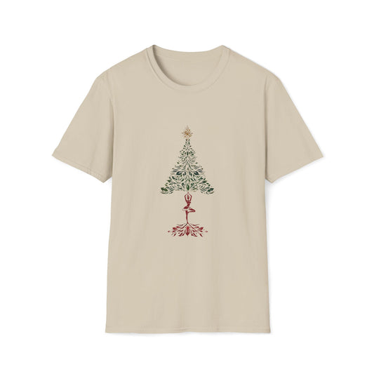 Christmas tree POSE 100% COTTON T-shirt