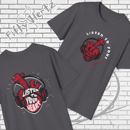 Listen to Heart (Dark) Unisex T-Shirt