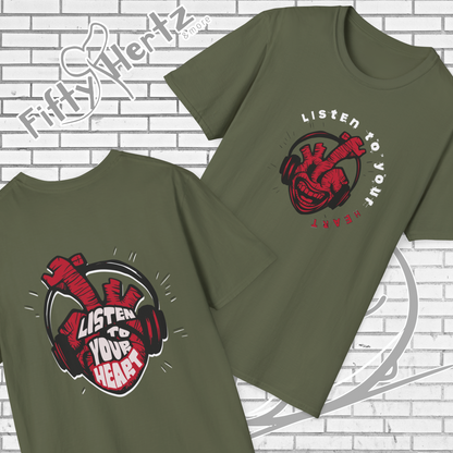 Listen to Heart (Dark) Unisex T-Shirt
