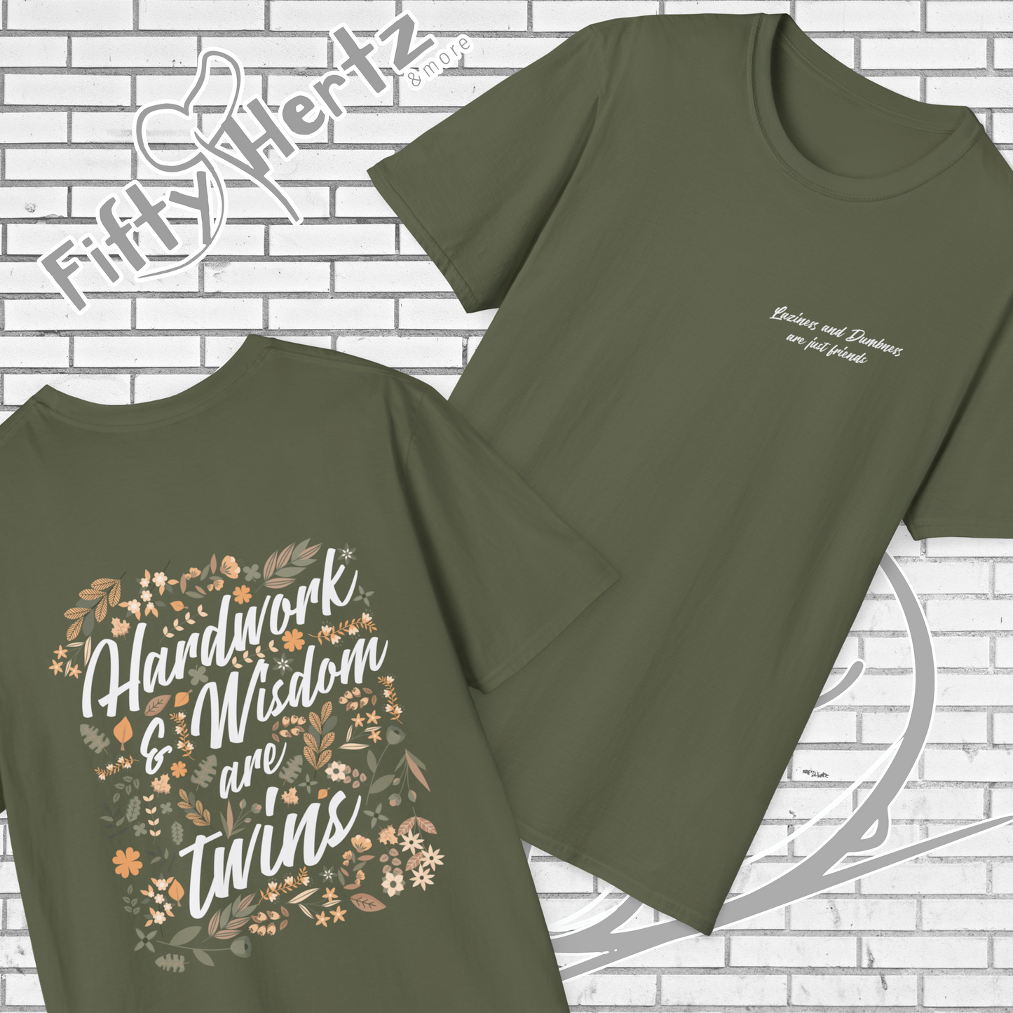 Laziness & Dumbness (Dark) Unisex T-Shirt