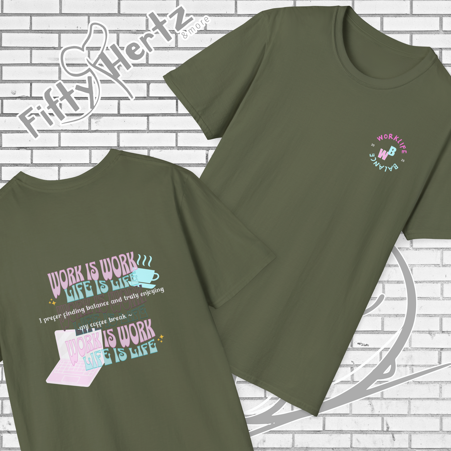 Work-life Balance (Dark) Unisex T-Shirt
