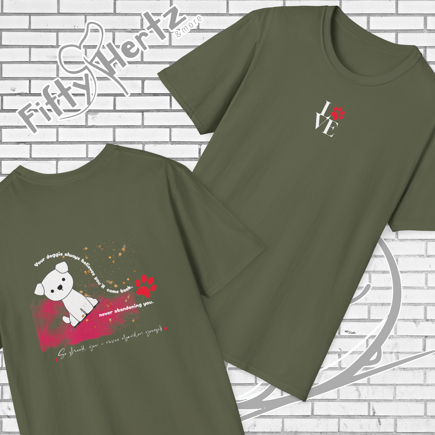 Puppy Love (Dark) Unisex T-Shirt