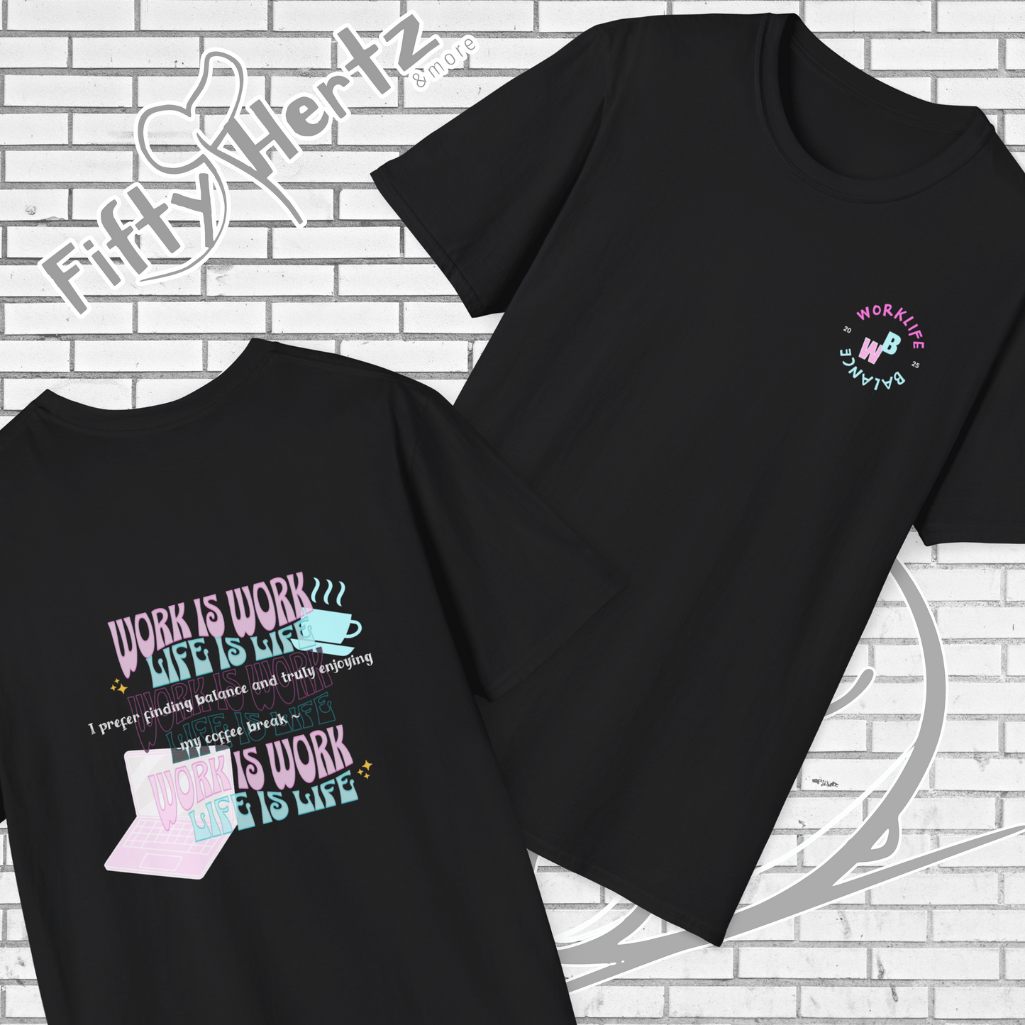 Work-life Balance (Dark) Unisex T-Shirt