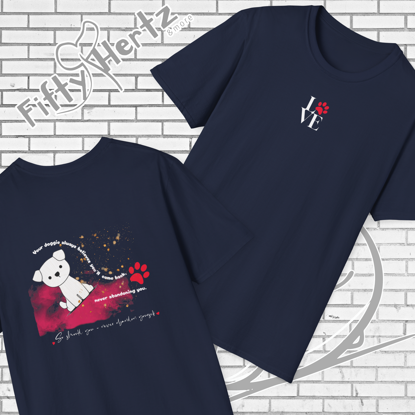 Puppy Love (Dark) Unisex T-Shirt