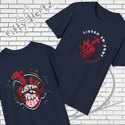 Listen to Heart (Dark) Unisex T-Shirt