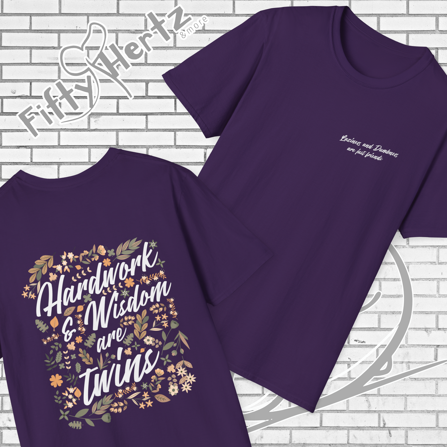 Laziness & Dumbness (Dark) Unisex T-Shirt