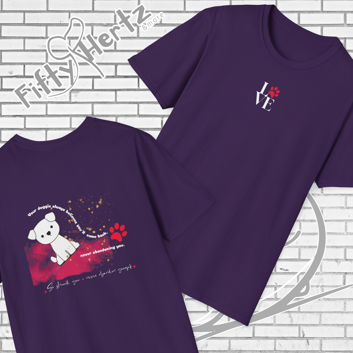 Puppy Love (Dark) Unisex T-Shirt